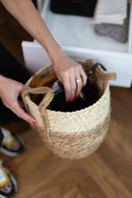 Load image into Gallery viewer, Basketly Two-tone Baskets with Hemp Handles Natural
