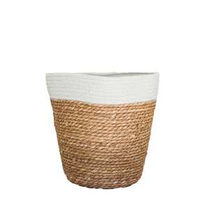 Basketly Rope Top Basket White (No Handles)