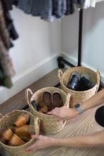 Load image into Gallery viewer, Basketly Two-tone Baskets with Hemp Handles Natural
