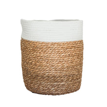 Load image into Gallery viewer, Basketly Rope Top Basket White (No Handles)
