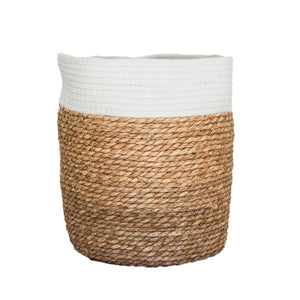 Basketly Rope Top Basket White (No Handles)